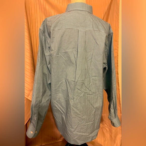 EUC Jos. A. Banks plaid dress shirt another large w/  100% cotton in size large - Picture 2 of 3